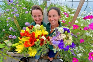 Tiff and Emily love delivering their British grown flowers