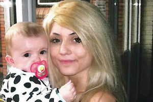 Stacey, wearing a blonde wig, and Lola