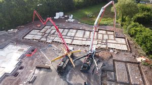 Work underway on Newport Retirement Village in May 2025 (McPhillips)