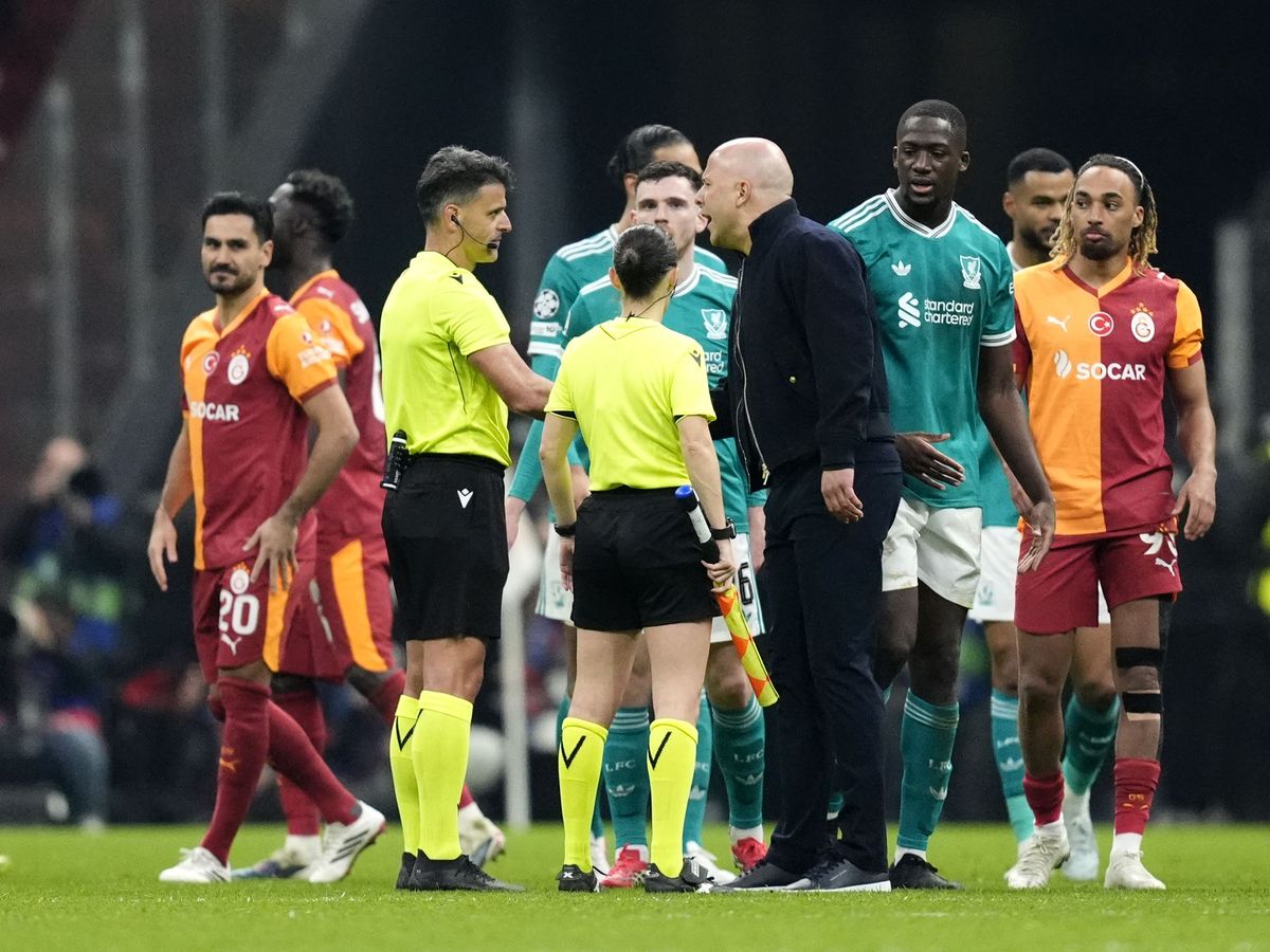 Officials and Liverpool&rsquo;s wastefulness concern Arne Slot in loss to Galatasaray