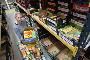 Jen Coleman at Black Country Food Bank