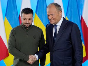 Supporting image for story: Ukraine’s Zelensky discusses further Nato support with Donald Tusk