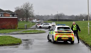 Fresh pictures at the scene of the shooting at Ketley Fields, Kingswinford.