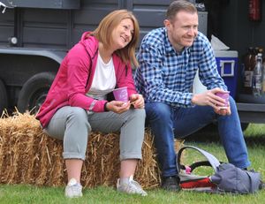 Visitors take in the entertainment at Newport Show