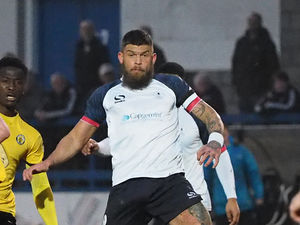 Supporting image for story: AFC Telford chief Rob Edwards happy with his centre-halves