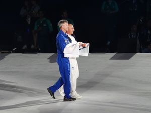 Supporting image for story: British astronaut John McFall carries Paralympic flag at opening ceremony