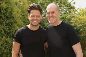 Adrian with his son Josh