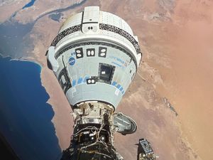 Supporting image for story: No return date for Nasa astronauts who went to space station in Boeing capsule