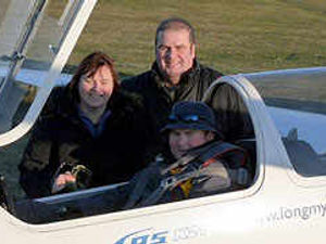 Supporting image for story: Zakk glides through solo flight test