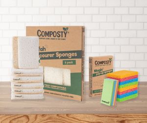 A selection of Composty sponges