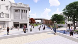 CGI showing how Walsall town centre will look in the future