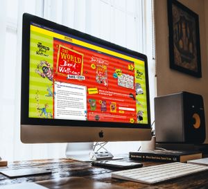 The David Walliams page, produced by Yarrington for Beano to promote his new book