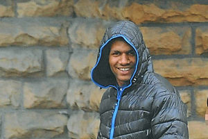 The American pit bull terrier's owner Tyrone Spence