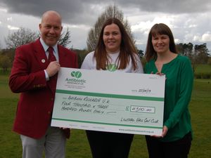 Supporting image for story: Lilleshall golfers above par with £4,300 charity donation