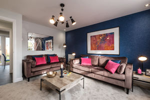 040_BWM - A typical living room on Barratt Homes' Staffordshire development