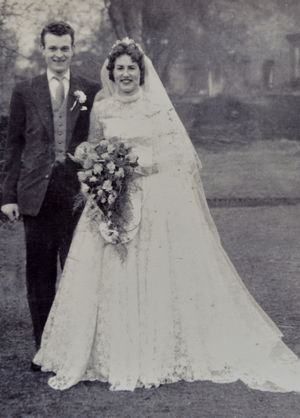 The couple were married on December 31, 1955 at Holy Trinity Church in Aston in Birmingham