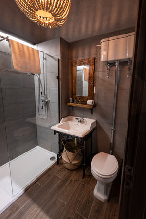 The bathroom at the Tiger Lodge. Photo: Matthew Lissimore
