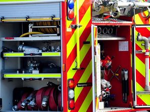 Supporting image for story: Fire engulfs 'suspected stolen' car in rural Shropshire 