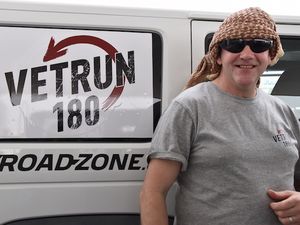 Supporting image for story: Telford Falklands veteran crosses largest sand desert in the world