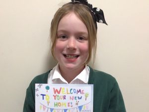 Supporting image for story: Pupils' greeting cards welcoming new homeowners in Market Drayton