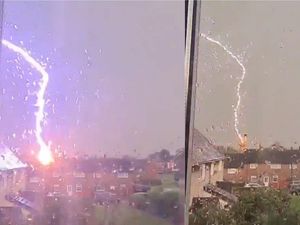 Supporting image for story: ‘Sorry for the bad language’: Lightning bolt stuns Wrexham resident