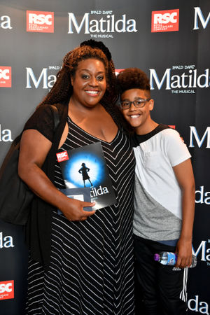  Alison Hammond pictured with son Aidan at the premiere of Matilda The Musical at Birmingham Hippodrome. Photo by: Simon Hadley