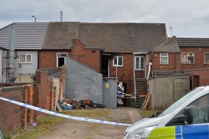 The flat was broken into as well, according to police