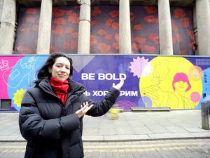 Supporting image for story: Ukrainian artist who fled to Liverpool sees Eurovision design on display