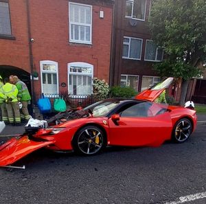 Police are looking for the driver of the supercar. Photo: Haden Cross Fire Station