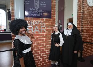 The nuns at the ‘Chapel’ bar. 