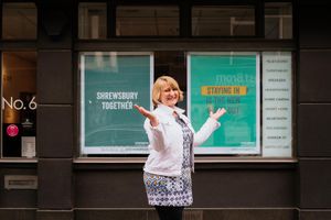 Tina Boyle of Acoustic Boutique has added a splash of colour to her windows