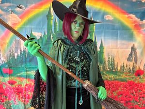 Claire Jones as the Wicked Witch of the West