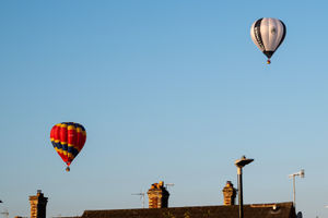 Oswestry's Balloon Festival returned over the weekend. Picture: Graham Mitchell.