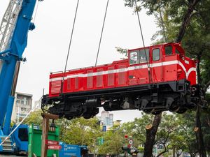 Supporting image for story: Historic Taiwan train on the way to Welshpool as part of twinning arrangement
