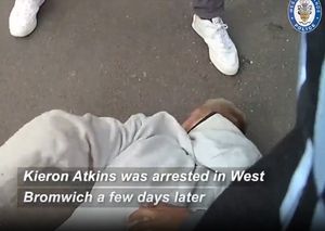 Dramatic moment men were arrested after woman was injured in Dudley shooting