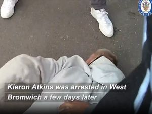 Supporting image for story: Dramatic moment men were arrested after woman was injured in Dudley shooting