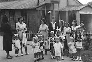 Memories of the Polish hospital on the Shropshire border are now most likely to rest with children like these.