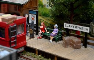 A model of Llanymynech station