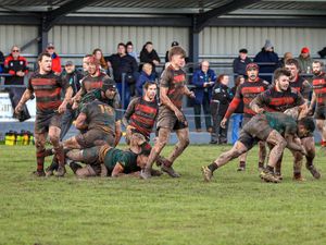 Supporting image for story: Market Drayton down Oswestry on derby day