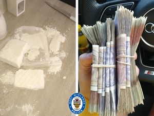 Drugs and cash were seized by officers. Photo: West Midlands Police