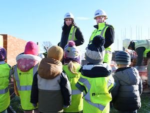 Supporting image for story: Shrewsbury pre-school gets hands-on to learn about construction, safety and building houses