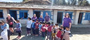 A donation visit in Annapurna, Nepal.