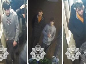 West Mercia Police have released these images of two men it said it wants to speak to