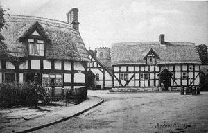 Hodnet street scene - probably early 20th century 