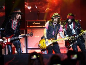 Supporting image for story: Hollywood Vampires with Johnny Depp rock out on stage in Birmingham
