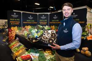 Toby Foskett, category manager for fruit, vegetables and butchery at Harlech Foodservice at the company's 2026 expo
