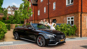 The winner will also be given the keys to this Mercedes