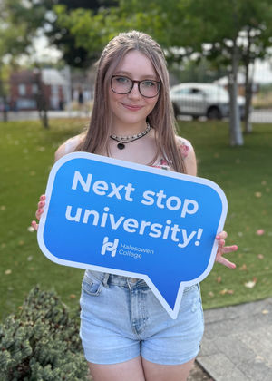 Abbie White achieved A in Fine Art and A in Graphics