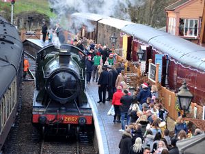 Supporting image for story: Meet the volunteers who keep The Severn Valley Christmas train chugging through the winter