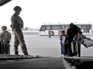 Supporting image for story: UK to push for allies to take Afghan refugees as Raab faces more criticism